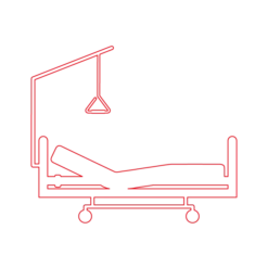 Hoog-laagbed XL zonder matras (obesitas)